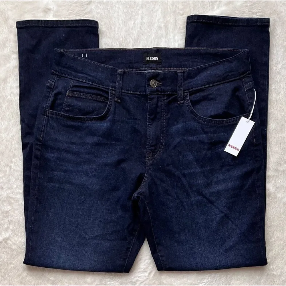 NWT Hudson Jeans Blake Slim Straight Leg Jeans in Matthew, Size 34 x 31